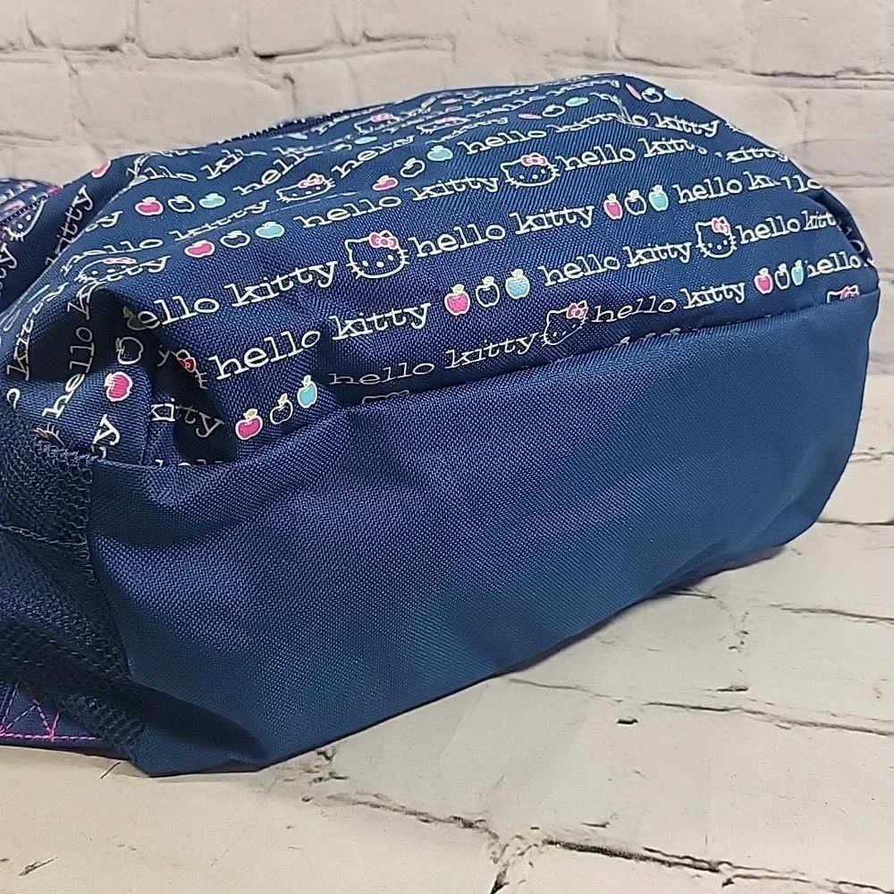 Sanrio Hello Kitty Full-Size Backpack All-Over Brand‎ Print School Book Bag